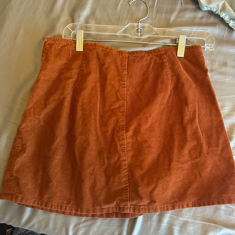 Urban Outfitter’s BDG Rust Corduroy Mini Skirt